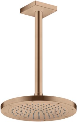 Hansgrohe Decken-Anschlussstück Axor DN 15 300 mm eckig BRG, 92 mm, Farbe red gold Bild 4