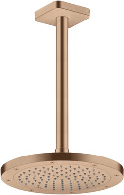 Hansgrohe Decken-Anschlussstück Axor DN 15 300 mm softsquare BRG, 91 mm, Farbe red gold Bild 4