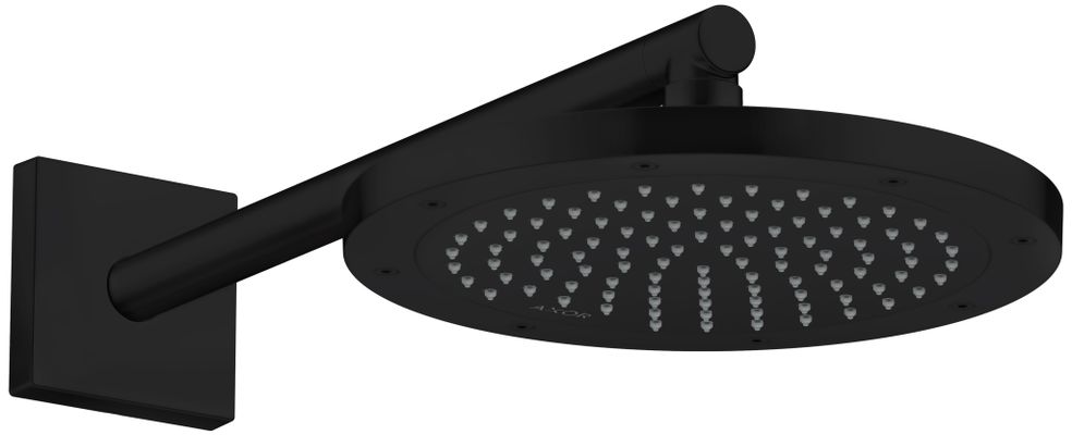 Hansgrohe Brausearm DN 15 eckig Axor matt, 390 mm, Farbe schwarz Bild 4