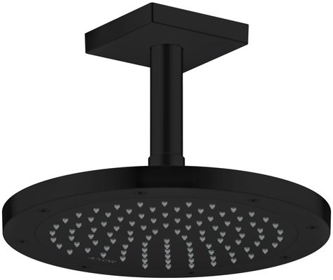 Hansgrohe Decken-Anschlussstück Axor DN 15 100 mm eckig matt, 92 mm, Farbe schwarz Bild 4