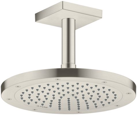 Hansgrohe Decken-Anschlussstück Axor DN 15 100 mm eckig BSO, 92 mm, Farbe Edelstahl-Optik (silber) Bild 4