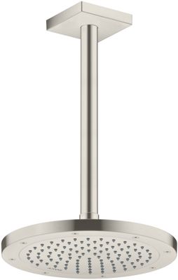 Hansgrohe Decken-Anschlussstück Axor DN 15 300 mm eckig BSO, 92 mm, Farbe Edelstahl-Optik (silber) Bild 4