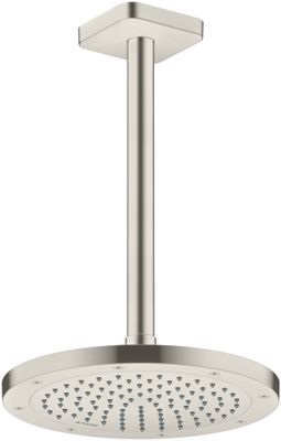 Hansgrohe Decken-Anschlussstück Axor DN 15 300 mm softsquare BSO, 91 mm, Farbe Edelstahl-Optik (silber) Bild 4