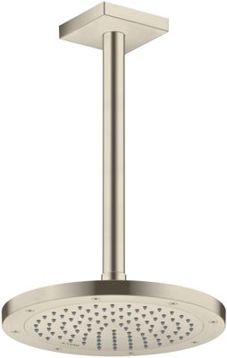 Hansgrohe Decken-Anschlussstück Axor DN 15 300 mm eckig BN, 92 mm, Farbe nickel Bild 4
