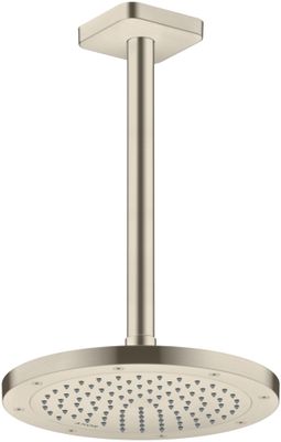 Hansgrohe Decken-Anschlussstück Axor DN 15 300 mm softsquare BN, 91 mm, Farbe nickel Bild 4