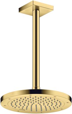 Hansgrohe Decken-Anschlussstück Axor DN 15 300 mm eckig PGO, 92 mm, Farbe gold Bild 6