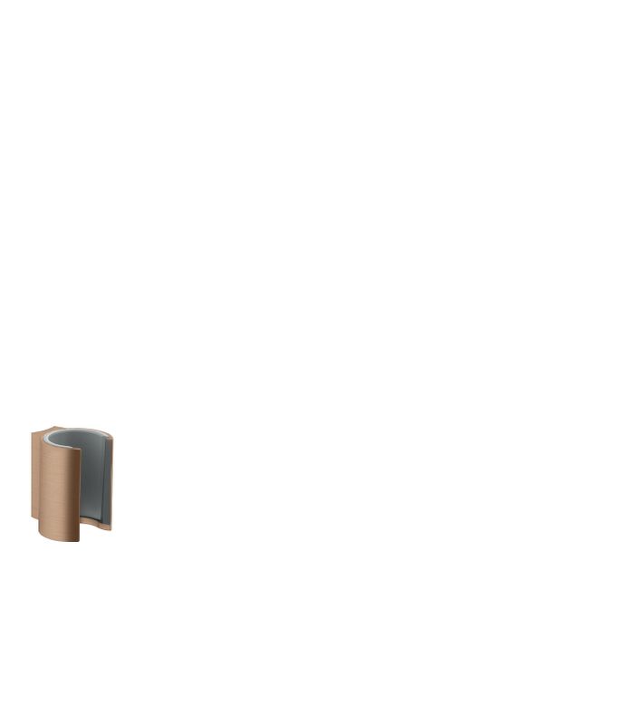 Hansgrohe Brausenhalter Axor Starck BRG, für Schlaeuche, mit zylindrischer Mutter, Farbe red gold Bild 1