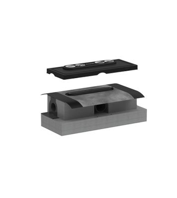 Hansgrohe GK Duschrinnen AXOR uBox universal Ablaufgehaeuse, für Standardinstallation, 87 x 343 x 139 mm Bild 2