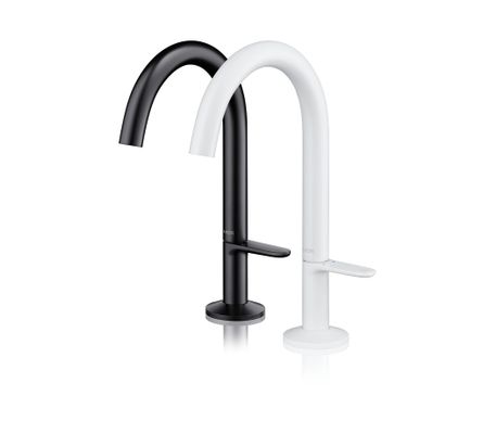Hansgrohe Waschtischmischer Select 170 Axor One, mit Push-Open Ablaufgarnitur matt, Farbe schwarz Bild 3