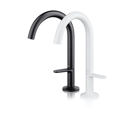 Hansgrohe Waschtischmischer Select 170 Axor One, mit Push-Open Ablaufgarnitur matt, Farbe schwarz Bild 4