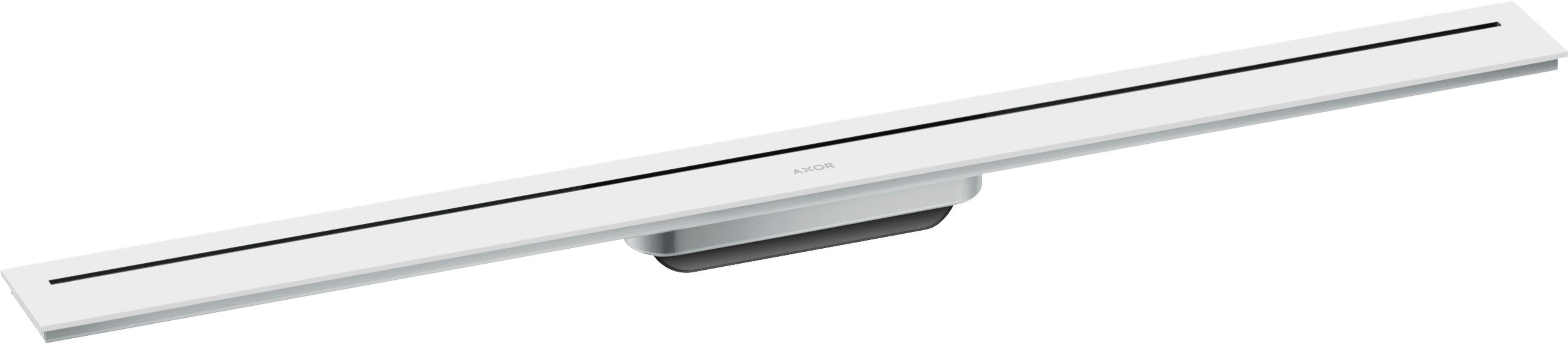 Hansgrohe Fertigset Duschrinne AXOR Drain 900 mm matt, 54 x 900 x 72 mm, Farbe weiß Bild 1