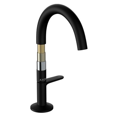 Hansgrohe Waschtischmischer Select 170 Axor One, mit Push-Open Ablaufgarnitur matt, Farbe schwarz Bild 5