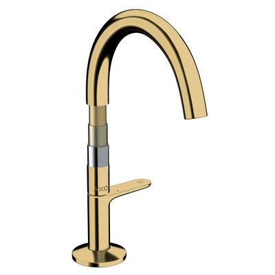 Hansgrohe Waschtischmischer Select 170 Axor One, mit Push-Open Ablaufgarnitur PGO, Farbe gold Bild 2