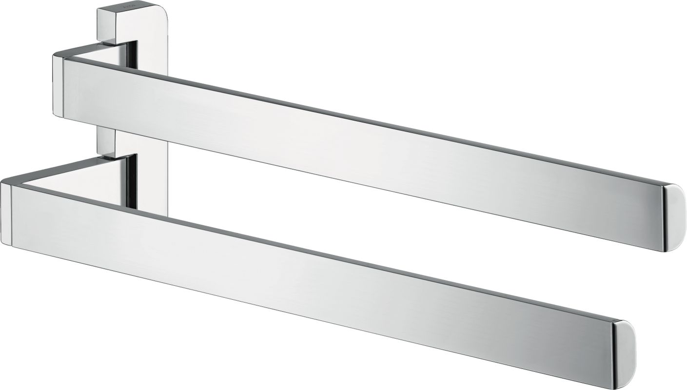 Hansgrohe Handtuchhalter 2-armig, beweglich, 409 mm, 120 x 84 x 84 mm, Farbe chrom Bild 1