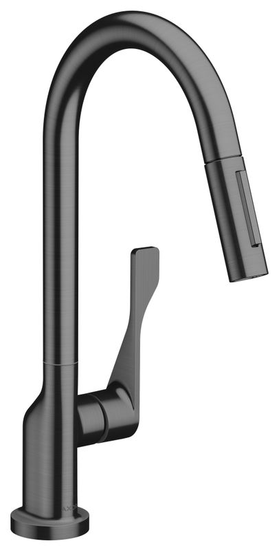 Hansgrohe Spültischmischer Axor Citterio BBC, mit Ausziehbrause, Farbe black chrome Bild 1