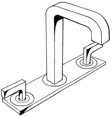 Hansgrohe 3-Loch Waschtischarmatur Axor Citterio chrom mit Platte u.Hebelgriffen, Farbe chrom Bild 4