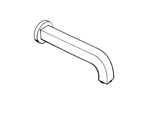 Hansgrohe Wanneneinlauf Citterio 3/4" Ausladung 180 mm, 87 x 165 mm, Farbe chrom Bild 4