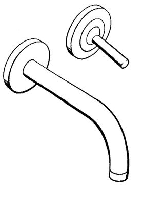 Hansgrohe Fertigmontageset Uno2 verchromt für WT-Einhebelmischer Ausl, 165 mm, Farbe chrom Bild 4