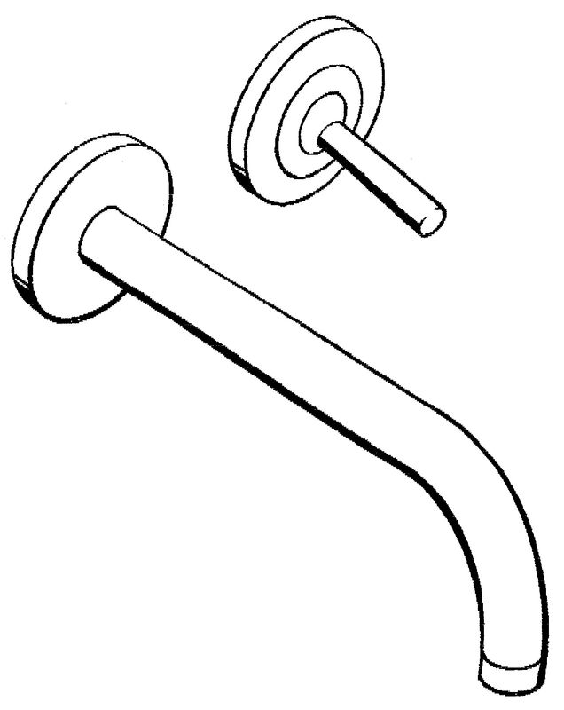 Hansgrohe Fertigmontageset Uno2 verchromt für WT-Einhebelmischer Ausl, 225 mm, Farbe chrom Bild 1