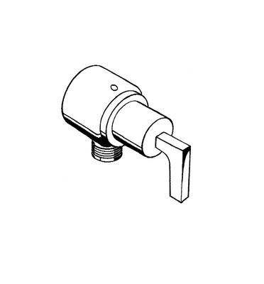 Hansgrohe Fixfit Stop Wandabsperrventil Axor Citterio BRG, mit Hebelgriffen, Farbe red gold Bild 4