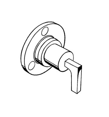 Hansgrohe Farbset Citterio verchromt Citterio mit Hebelgriffen für Vierwegeumstellung 3/4", 108 x 108 x 103 mm, Farbe chrom Bild 4