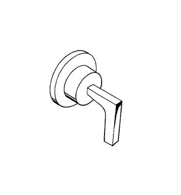 Hansgrohe Farbset Citterio verchromt mit Hebelgriffen für Unterputz-Ventil 1/2" und 3/4", 79 mm, Farbe chrom Bild 4