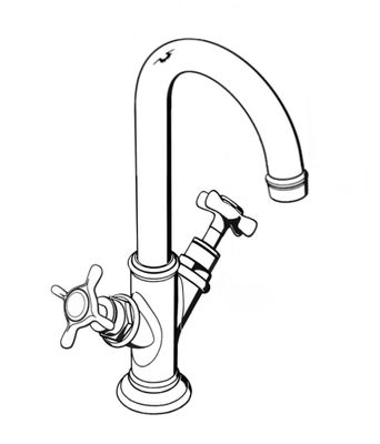 Hansgrohe Zweigriff Waschtischarmatur Axor Montreux brushed, Farbe nickel Bild 5