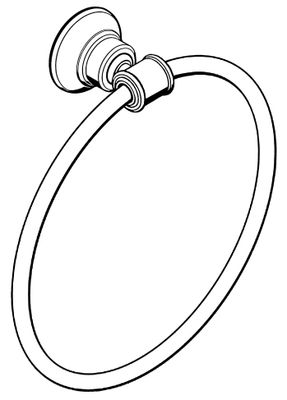 Hansgrohe Handtuchring Axor Montreux brushed, 240 x 60 x 60 mm, Farbe nickel Bild 4