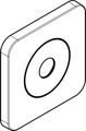 Hansgrohe Deckenrosette Axor Citterio C 120/120 softsquare, Farbe silberfarben Bild 3