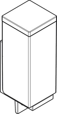 Hansgrohe Lotionspender Axor Universal Rectangular BB, 207 x 70 x 70 mm, Farbe brass Bild 4
