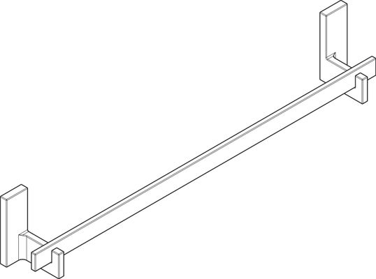 Hansgrohe Badetuchhalter 600 mm Axox Universal Rectangular PGO, 110 x 85 x 85 mm, Farbe gold Bild 29