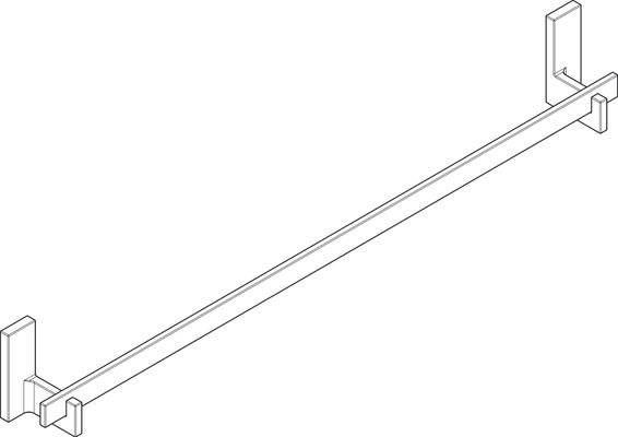Hansgrohe Badetuchhalter 800 mm Axor Universal Rectangular PBC, 110 x 85 x 85 mm, Farbe schwarz Bild 4