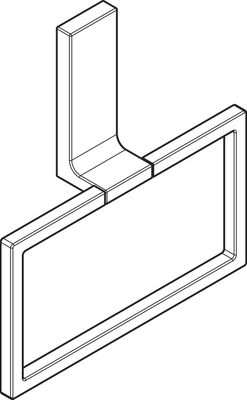 Hansgrohe Handtuchring Axor Universal Rectangular, 214 x 42 x 42 mm, Farbe chrom Bild 4