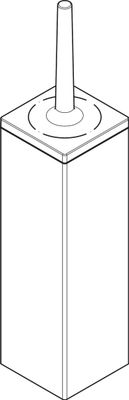 Hansgrohe Toilettenbürstenhalter wandm. Axor Universal Rectangular, Farbe chrom Bild 4