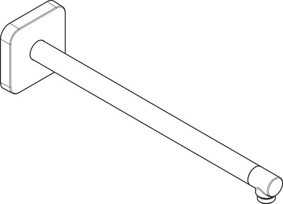 Hansgrohe Brausearm DN 15 softsquare Axor PGO, 390 mm, Farbe gold Bild 6