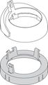 Hansgrohe Abdeckkappe Axor Uno, Farbe silberfarben Bild 2