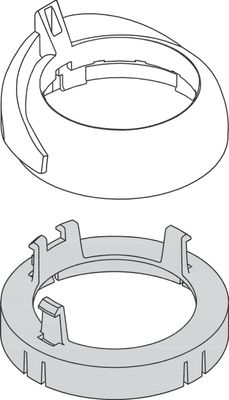 Hansgrohe Abdeckkappe Axor Uno, Farbe silberfarben Bild 2