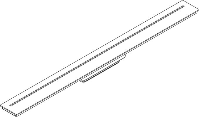 Hansgrohe Fertigset Duschrinne AXOR Drain 800 mm matt, 54 x 800 x 72 mm, Farbe weiß Bild 5