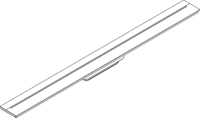 Hansgrohe Fertigset Duschrinne AXOR Drain 900 mm zur Wandmontage matt, 54 x 900 x 80 mm, Farbe weiß Bild 5