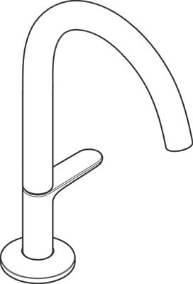 Hansgrohe Waschtischmischer Select 170 Axor One, mit Push-Open Ablaufgarnitur PGO, Farbe gold Bild 5