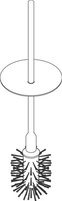 Hansgrohe Stiel Axor Starck, mit Bürste, Farbe silberfarben Bild 2
