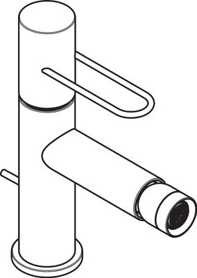 Hansgrohe Bidetmischer Axor Uno Bügelgriff BN BN, Farbe nickel Bild 5