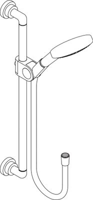 Hansgrohe Brausenset Axor Citterio 900 mm BGO, mit Handbrause 120 3jet, Farbe gold Bild 4