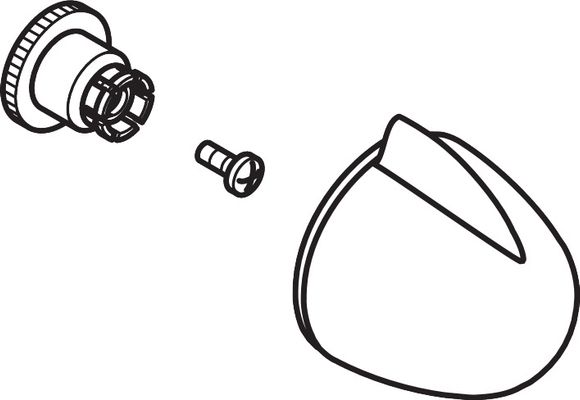 Hansgrohe Griff, für AXOR Allegroh Novo Unterputzventil, edel, Farbe edelmatt Bild 2