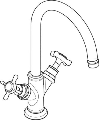 Hansgrohe Zweigriff Waschtischarmatur Axor Montreux brushed, Farbe nickel Bild 6