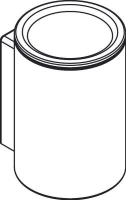 Hansgrohe Zahnputzbecher Axor Universal Circular BB, 114 x 76 x 84 mm, Farbe Messing Bild 4
