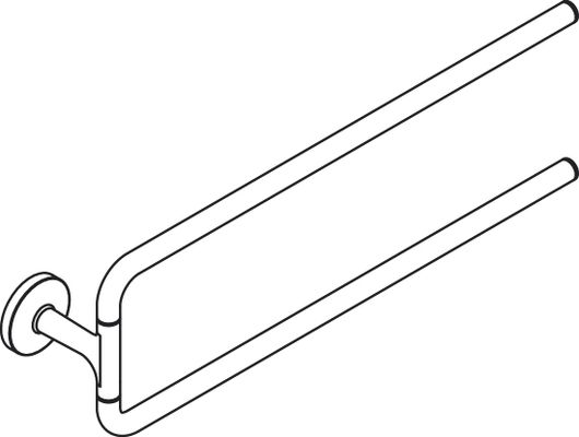 Hansgrohe Handtuchhalter zweiarmig Axor Universal Circular BB, 138 x 490 x 490 mm, Farbe Messing Bild 4