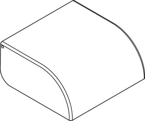Hansgrohe Toilettenpapierhalter, mit Deckel Axor Universal Circular BSO, 64 x 142 x 142 mm, Farbe Edelstahl Bild 4