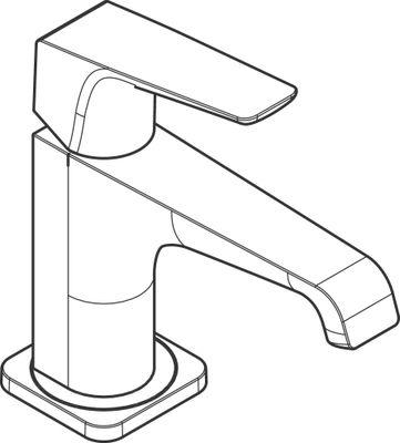 Hansgrohe Waschtischmischer 90 Axor Citterio E Handwaschbecken ohne Zugstange Hebelgr.chr, Farbe chrom Bild 4