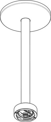 Hansgrohe Deckenanschluss Axor One 300 mm, für Kopfbrause 280 2jet BBR, 146 mm, Farbe bronze Bild 10